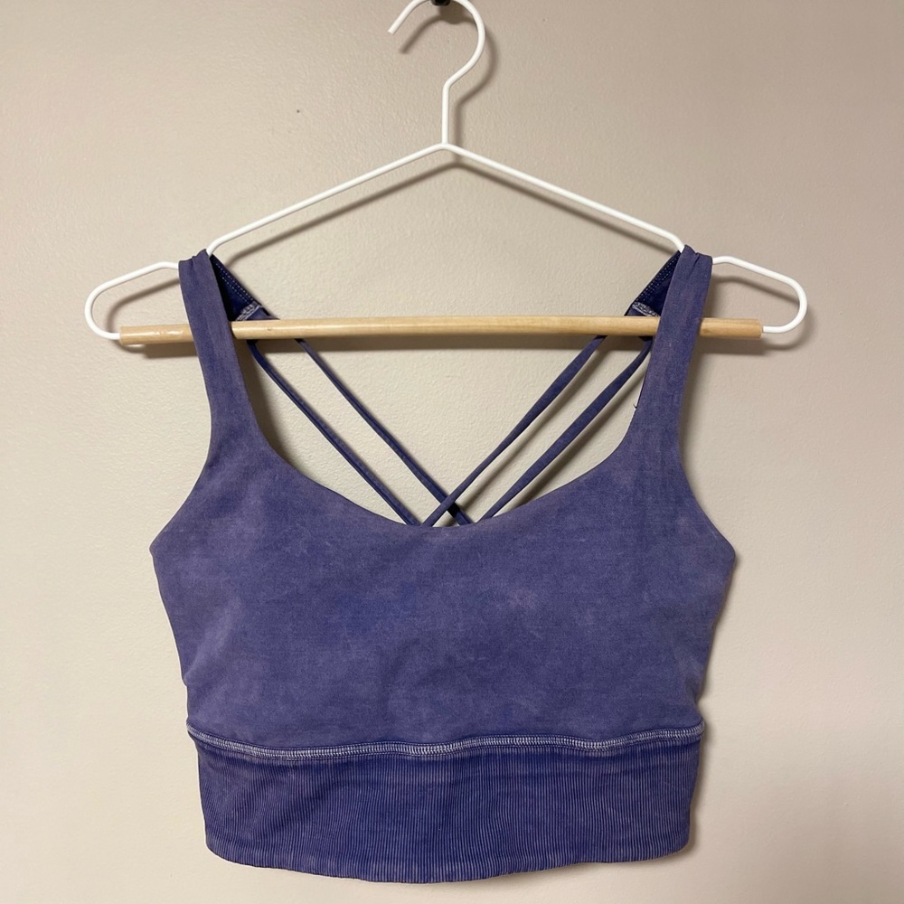 𝐋𝐮𝐥𝐮𝐥𝐞𝐦𝐨𝐧-Midnight Orchid Acid Wash Bra